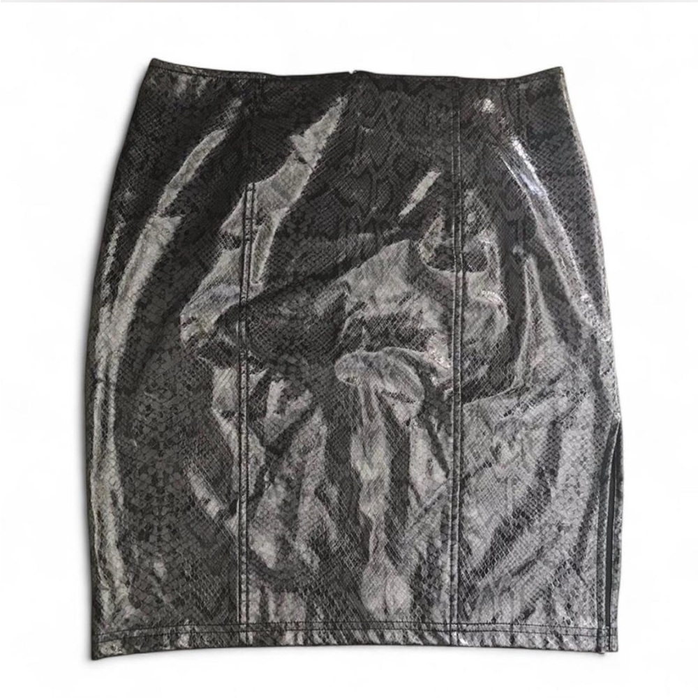 Vinyl PVC snakeskin skirt